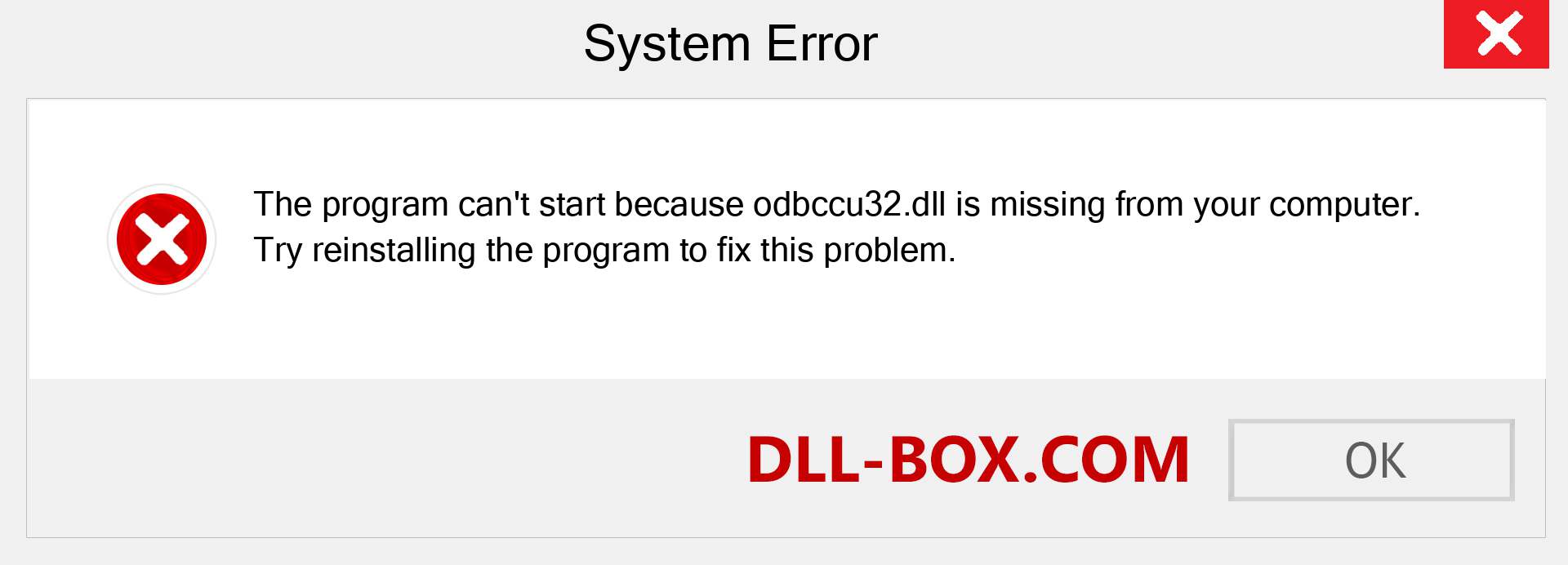  odbccu32.dll file is missing?. Download for Windows 7, 8, 10 - Fix  odbccu32 dll Missing Error on Windows, photos, images
