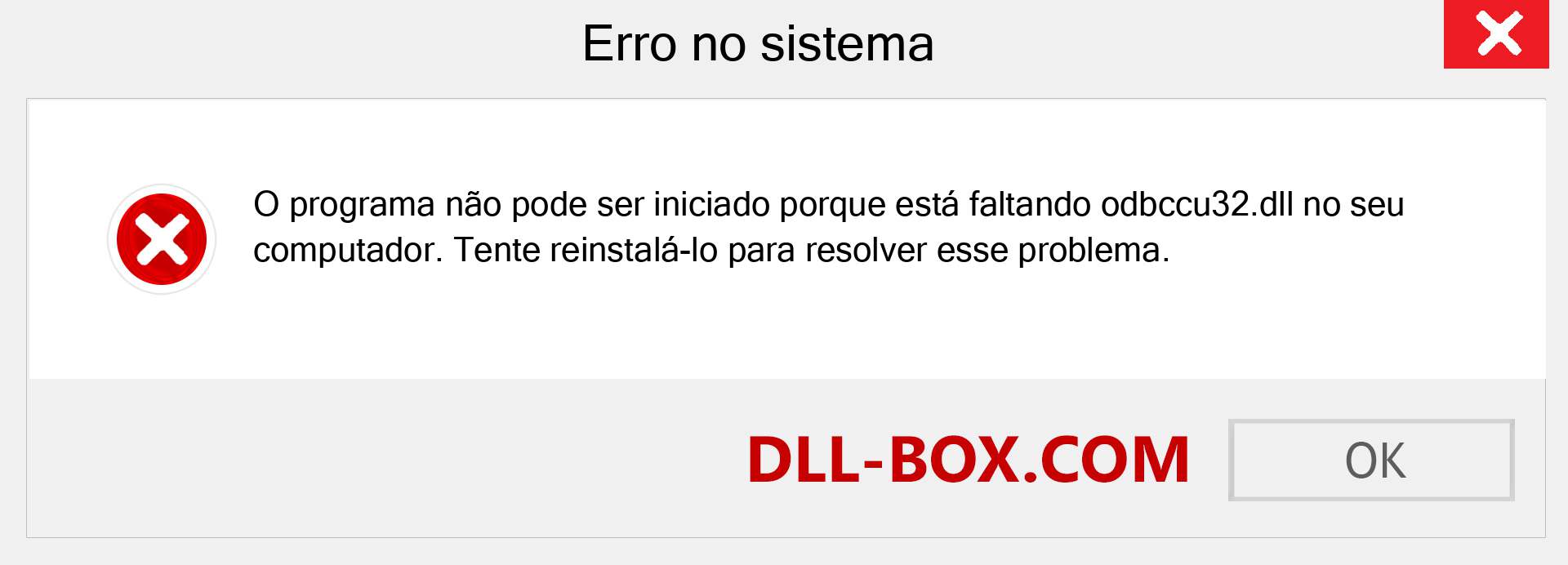 Arquivo odbccu32.dll ausente ?. Download para Windows 7, 8, 10 - Correção de erro ausente odbccu32 dll no Windows, fotos, imagens